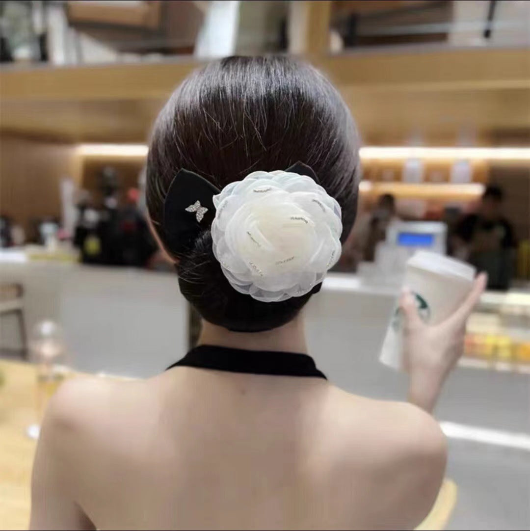 Flower Hairpin Bow Headband