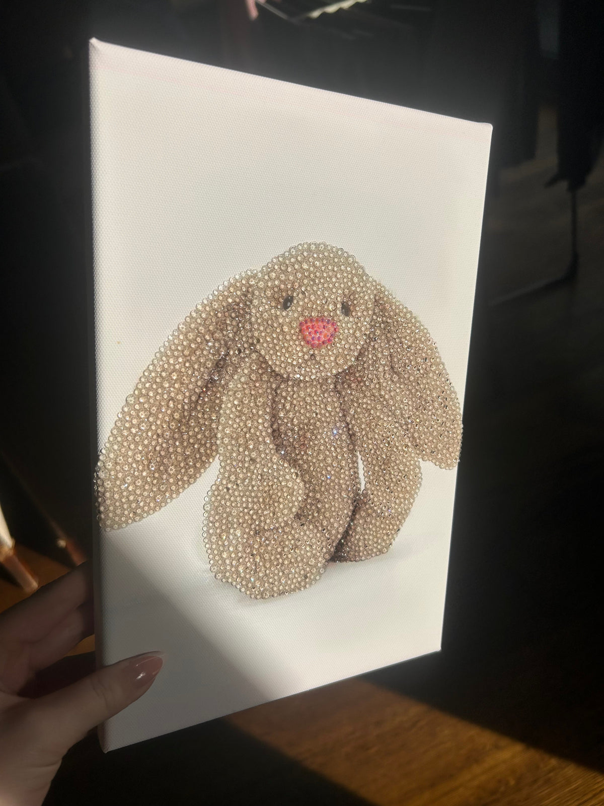 Sparkle Bunny Diamond Art Canvas