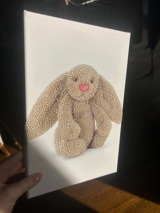 Sparkle Bunny Diamond Art Canvas