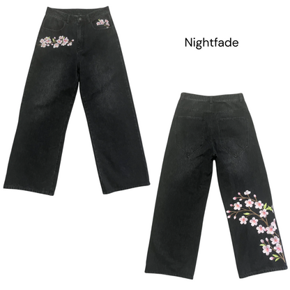 Unisex Sakura Zip Up & Jeans