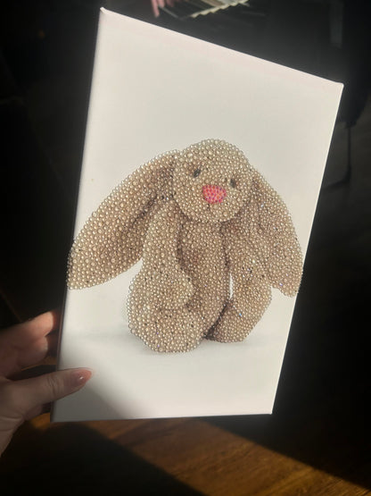 Sparkle Bunny Diamond Art Canvas