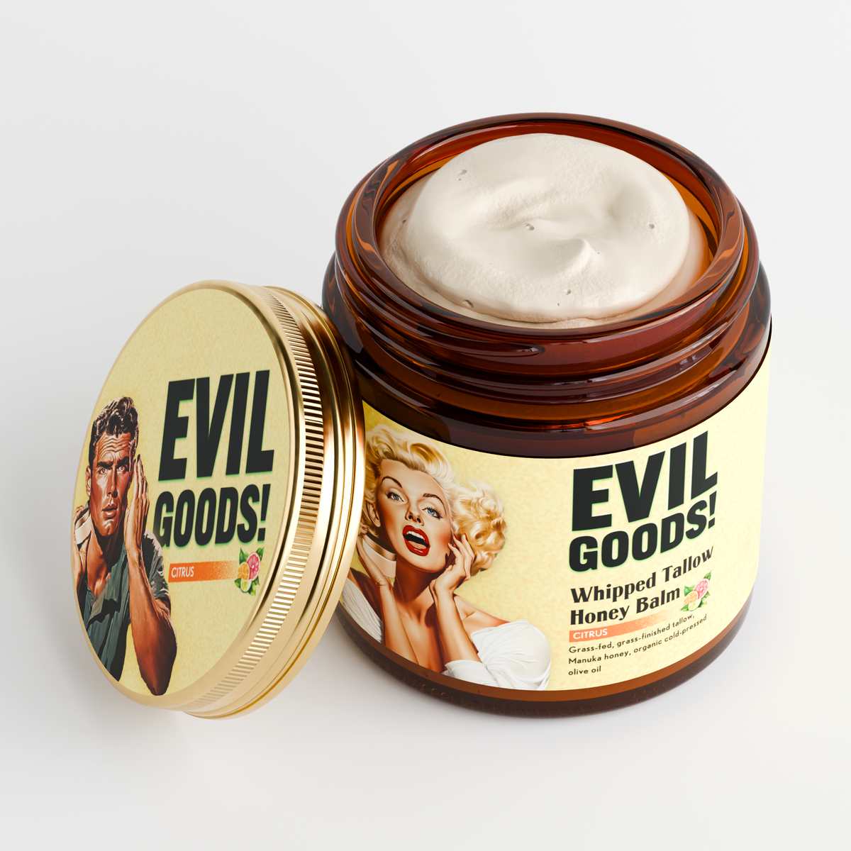 Evil Goods Whipped Tallow Honey Balm