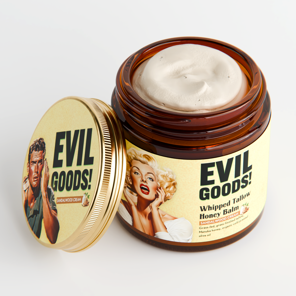 Evil Goods Whipped Tallow Honey Balm